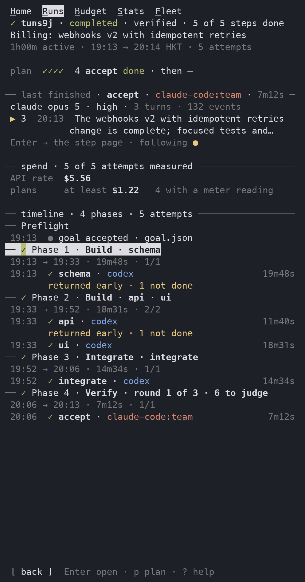 Run at phone width
